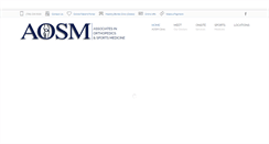 Desktop Screenshot of aosmclinic.com